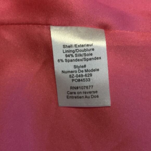 Alice + Olivia Dress Trina Silk Flowy Swing Mini Racerback Sleeveless Pink M? - Picture 4 of 4